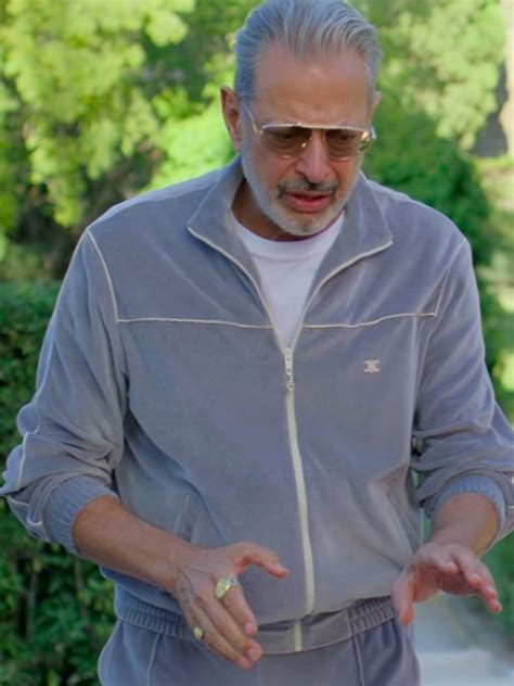 kaos 2024 jeff goldblum velour grey tracksuit